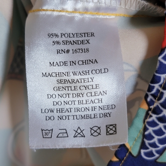 Men's Negative Space Sz Small Bold Dragon Print Casual Shirt LIKE NEW - Picture 5 of 10